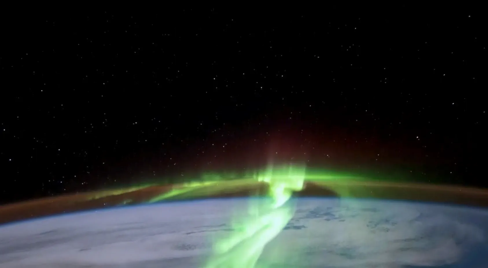 A view of Planet Earth from the International Space Station, showcasing the Aurora Borealis