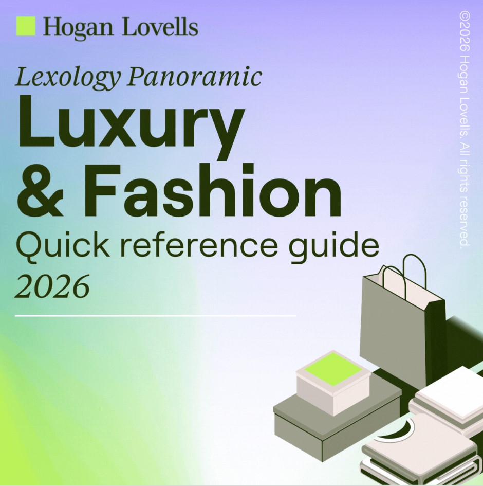 Image tile of the Hogan Lovells Lexology Panoramic Luxury and Fashion 2026 guide